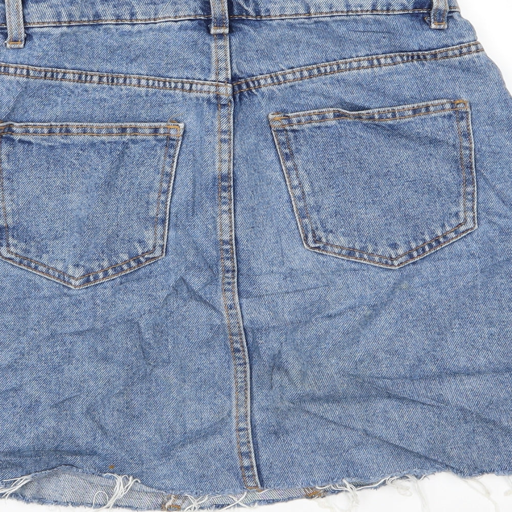 Womens UK Size 8 Denim & Co. A-Line Denim Skirt