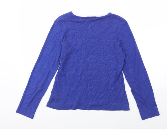 Preworn Womens Blue  Knit Pullover Jumper Size 14  - Speckled