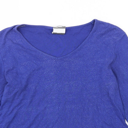 Preworn Womens Blue  Knit Pullover Jumper Size 14  - Speckled