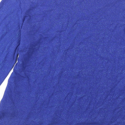 Preworn Womens Blue  Knit Pullover Jumper Size 14  - Speckled