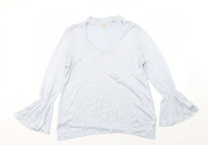 F&F Womens Blue  Knit Pullover Jumper Size 12