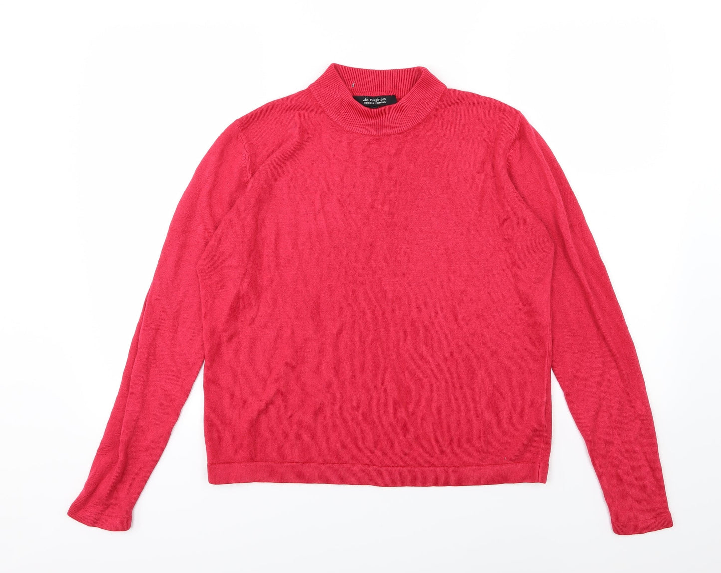 Originals Womens Pink  Knit Pullover Jumper Size 16