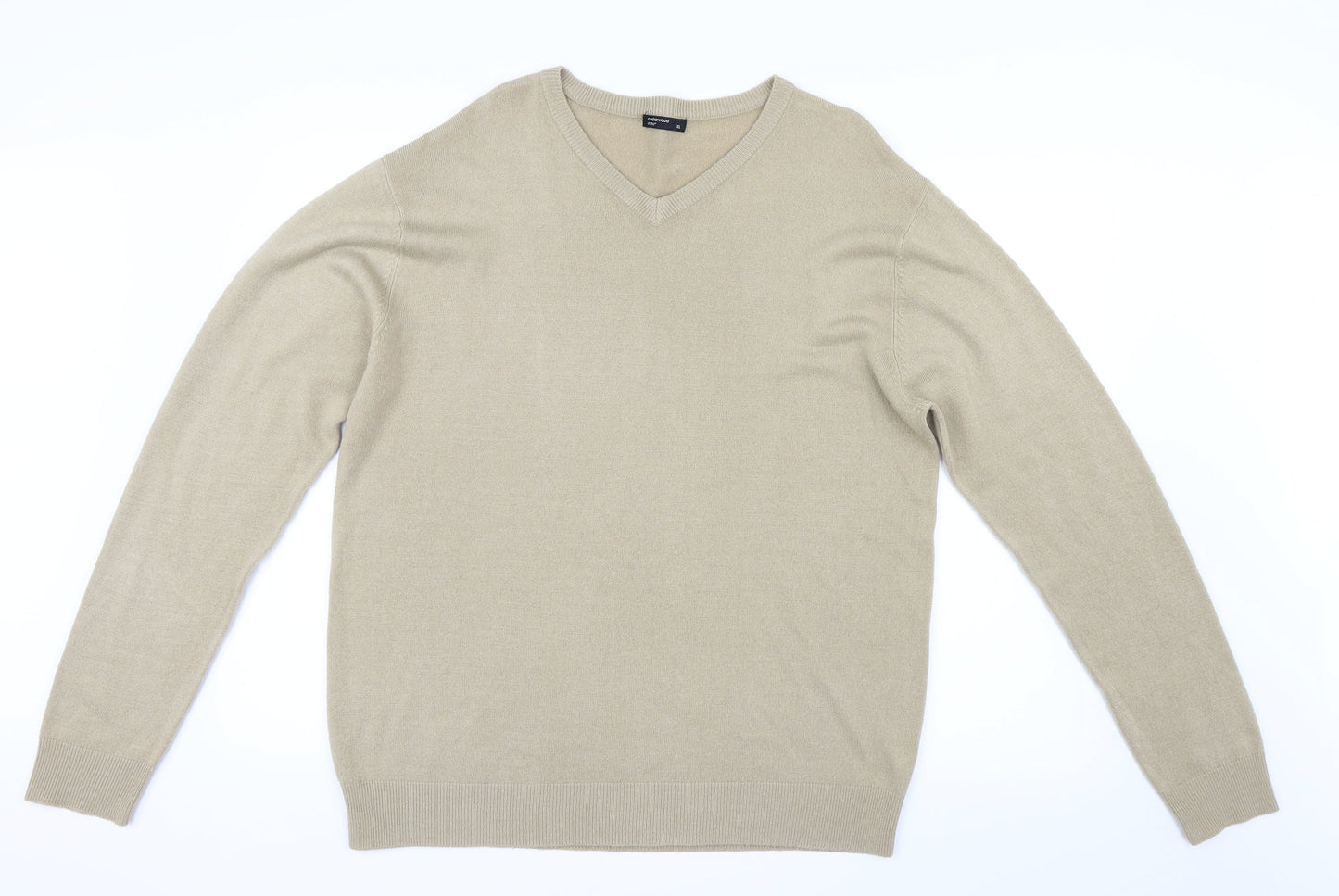 Cedarwood State Mens Beige  Knit Pullover Jumper Size XL
