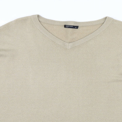 Cedarwood State Mens Beige  Knit Pullover Jumper Size XL