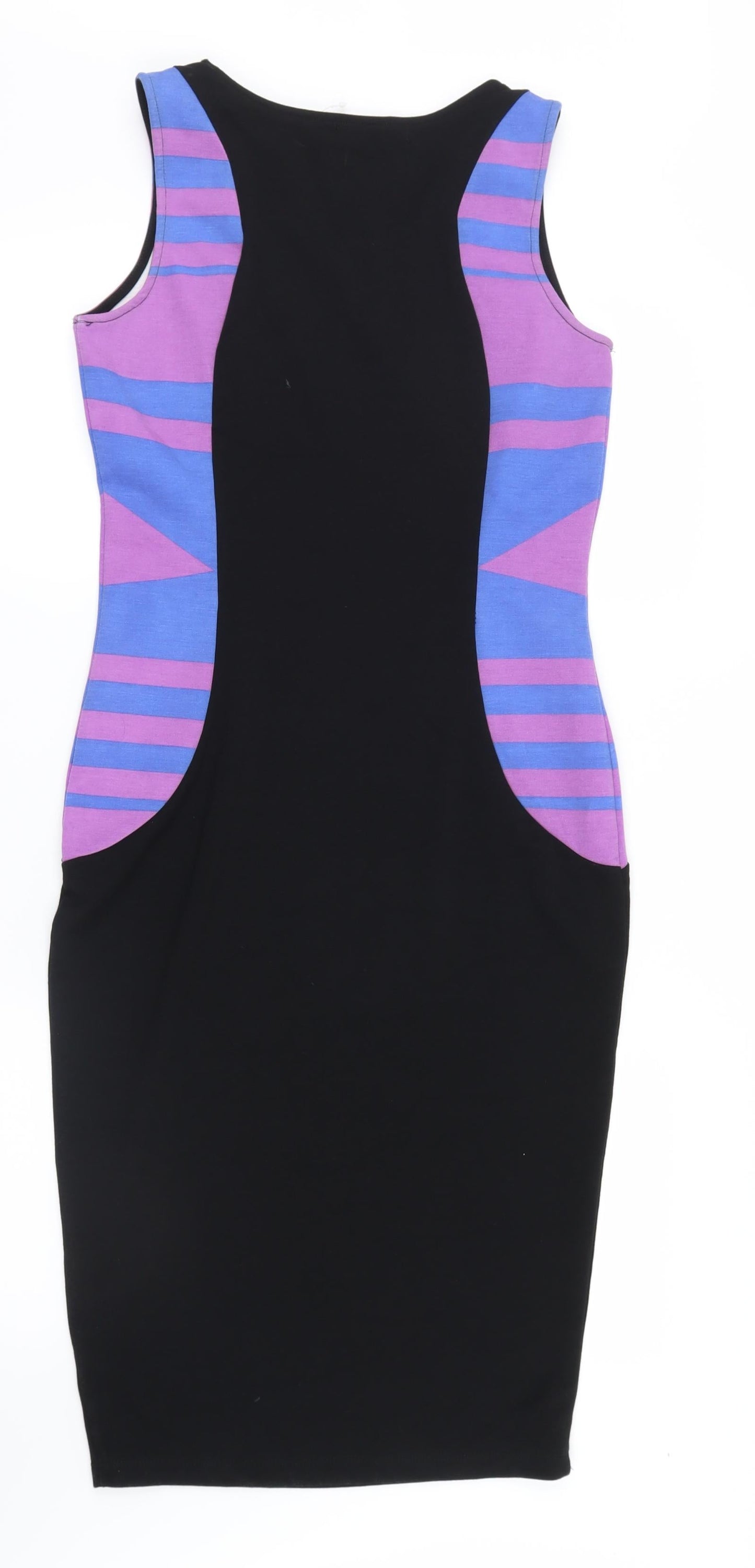 Love Label Womens Black Striped  Shirt Dress  Size 10