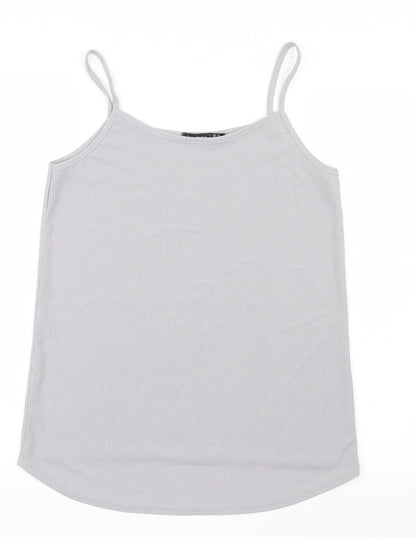 Womens UK Size 14 Boohoo Grey Camisole T-Shirt