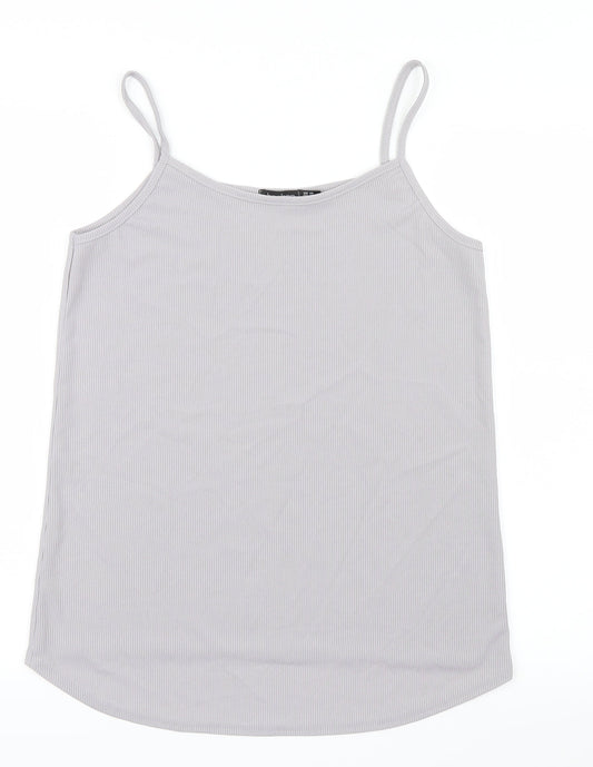 Womens UK Size 14 Boohoo Grey Camisole T-Shirt