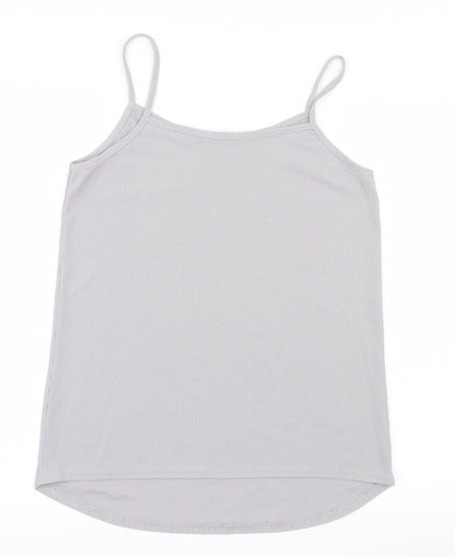 Womens UK Size 14 Boohoo Grey Camisole T-Shirt