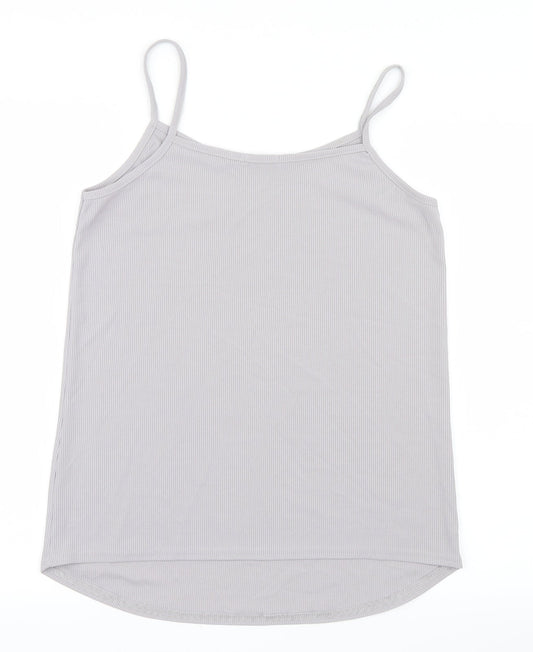 Womens UK Size 14 Boohoo Grey Camisole T-Shirt