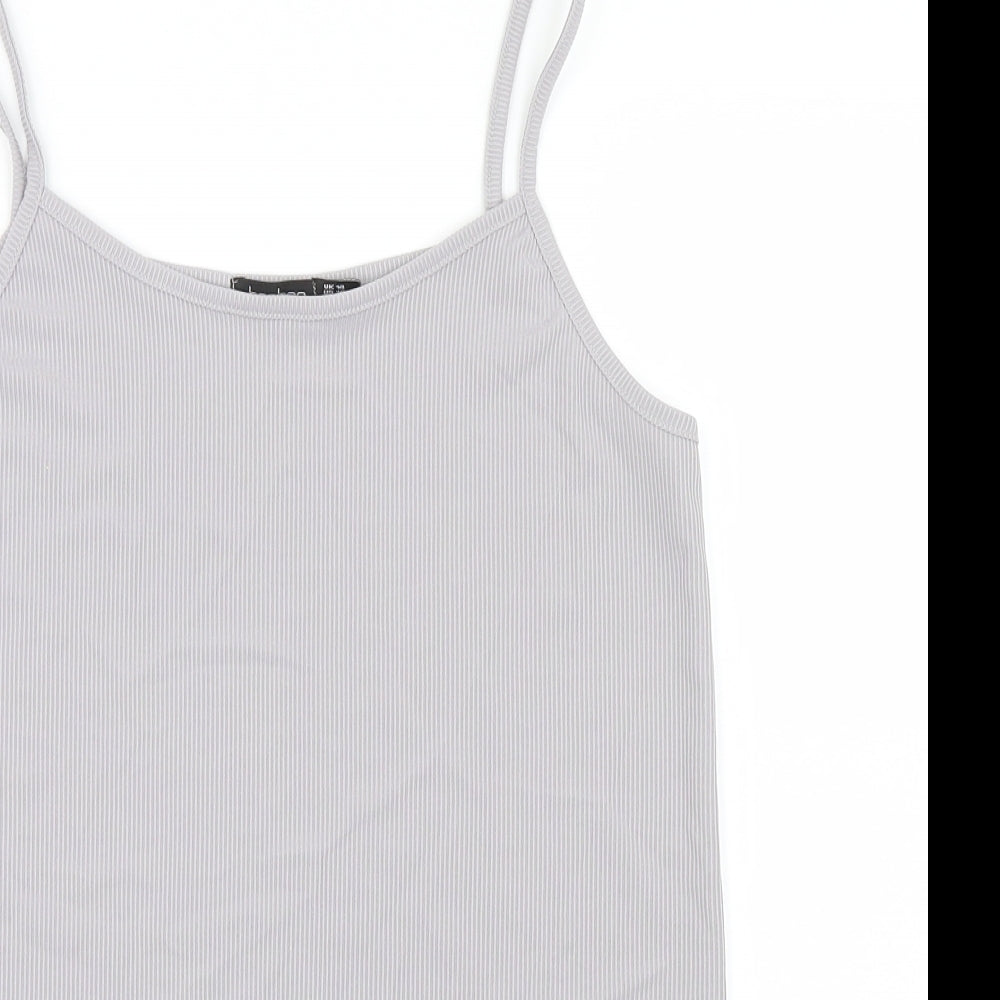 Womens UK Size 14 Boohoo Grey Camisole T-Shirt