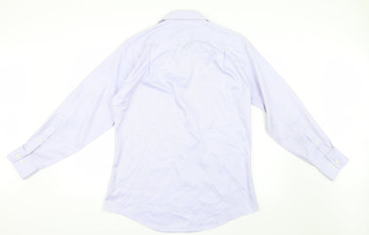 Pronto Uomo Mens Blue    Button-Up Size 15.5