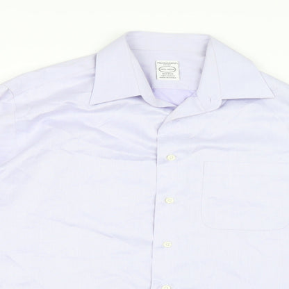 Pronto Uomo Mens Blue    Button-Up Size 15.5