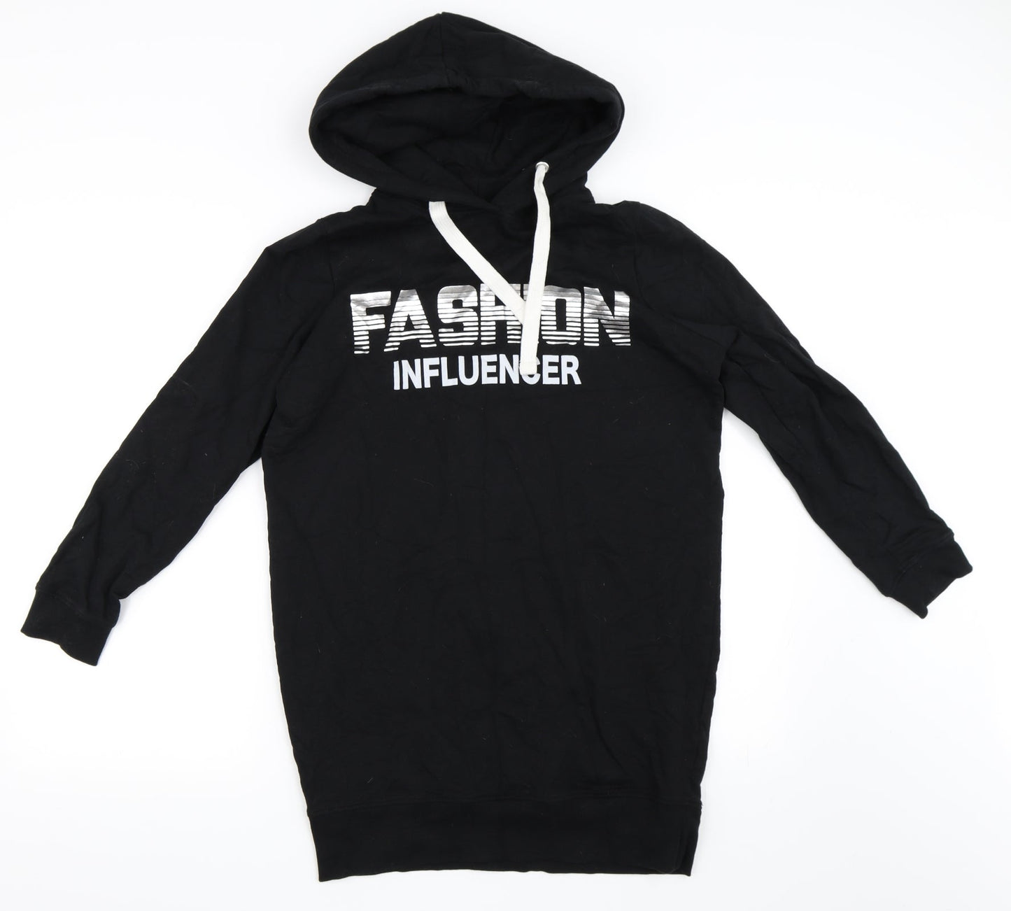 Pep&Co Womens Black   Pullover Hoodie Size 10  - Fashion Influencer