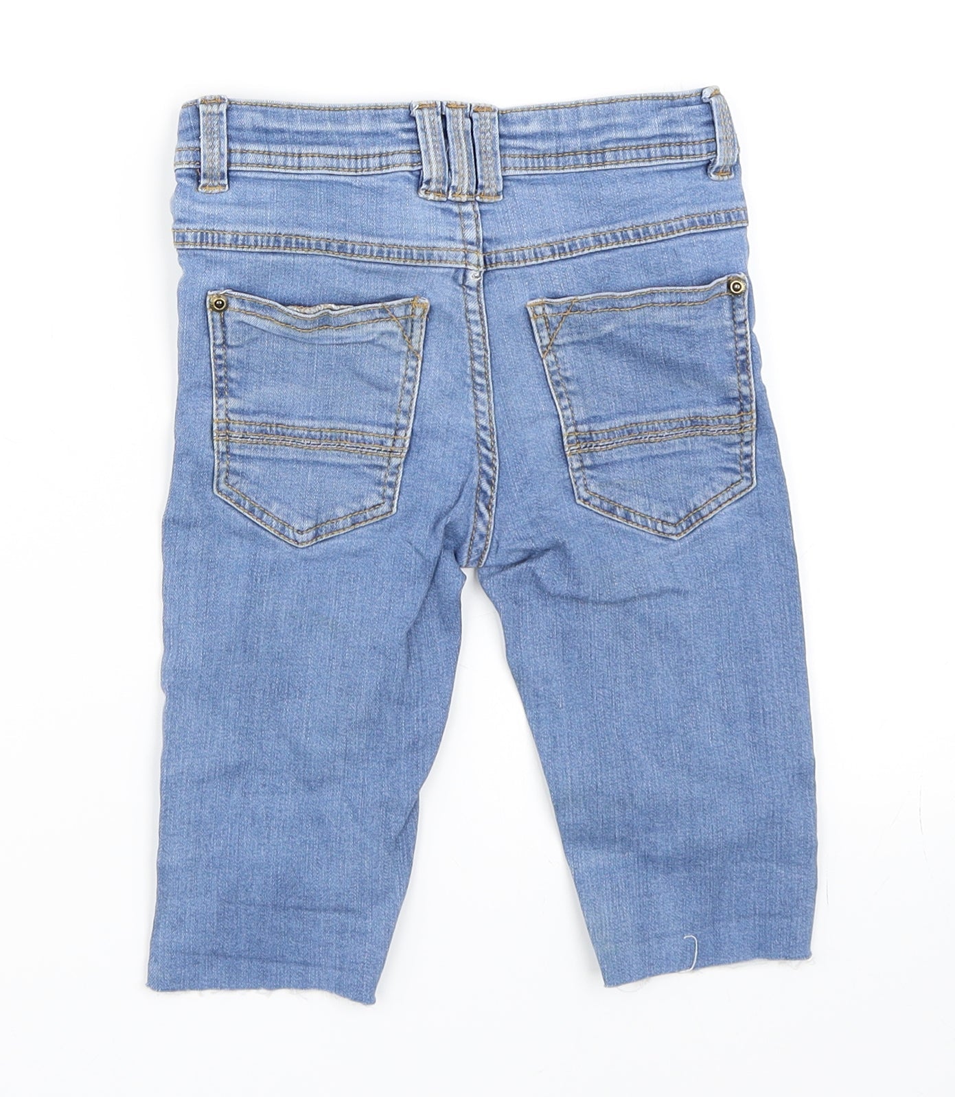 Vertbaudet Girls Blue  Denim Straight Jeans Size 8 Years