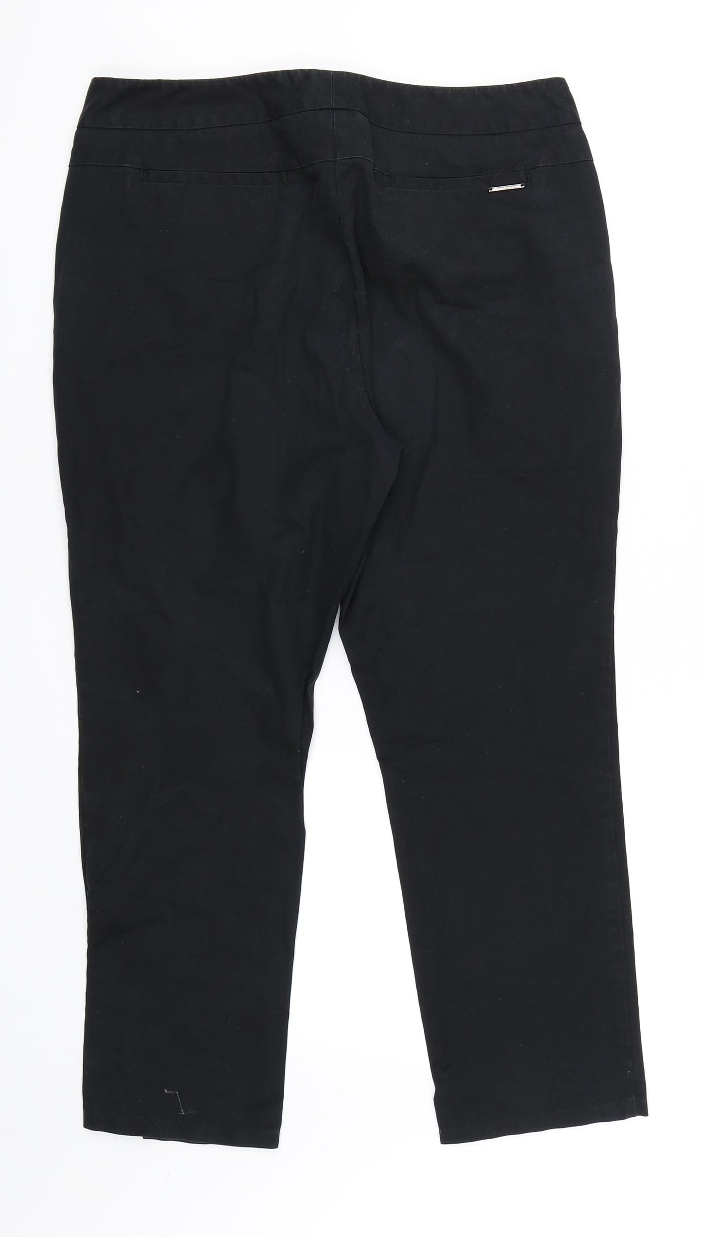 Marks and Spencer Womens Black   Chino Trousers Size M L26 in