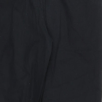Marks and Spencer Womens Black   Chino Trousers Size M L26 in
