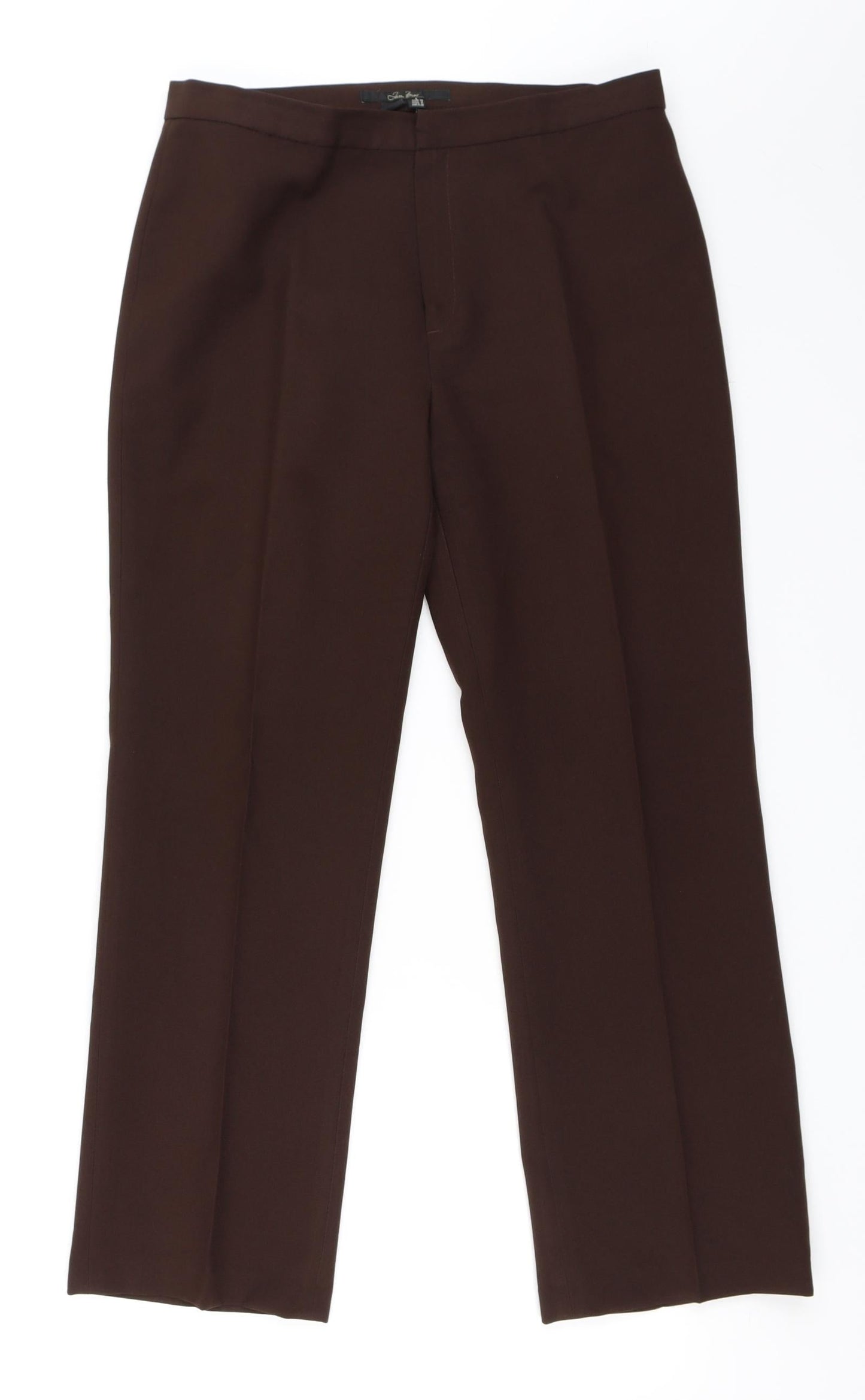 Womens UK Size 38 Preworn Regular Fit  Brown Trousers