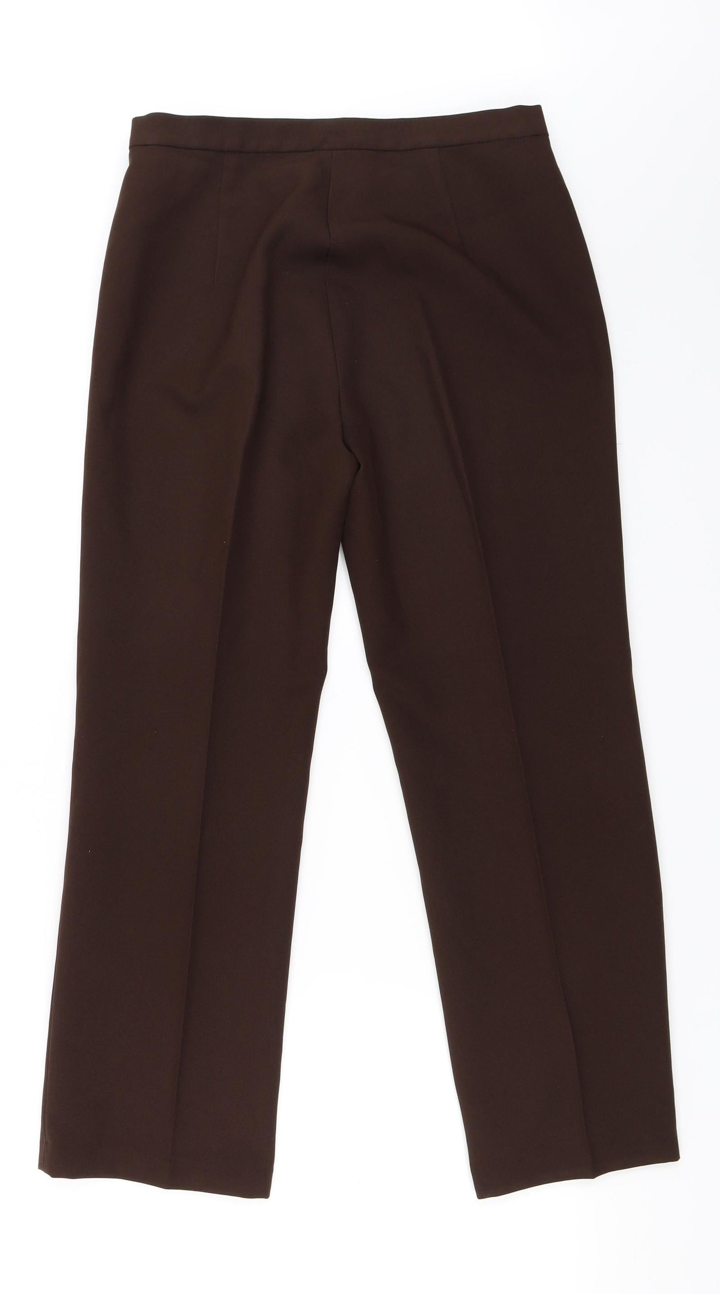Womens UK Size 38 Preworn Regular Fit  Brown Trousers