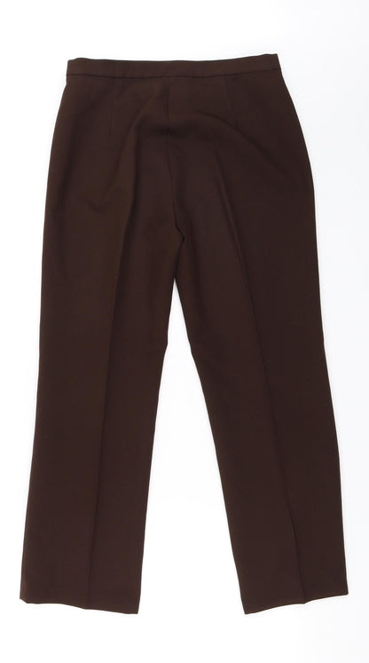 Womens UK Size 38 Preworn Regular Fit  Brown Trousers