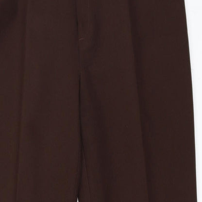 Womens UK Size 38 Preworn Regular Fit  Brown Trousers