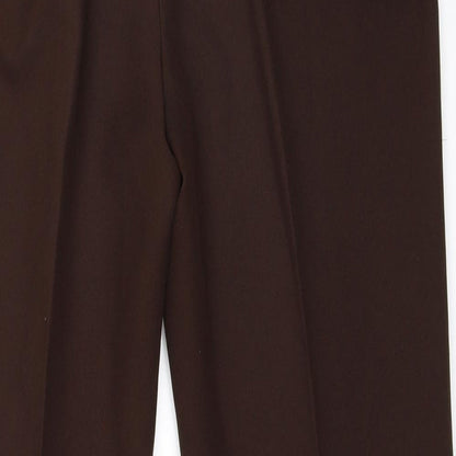 Womens UK Size 38 Preworn Regular Fit  Brown Trousers