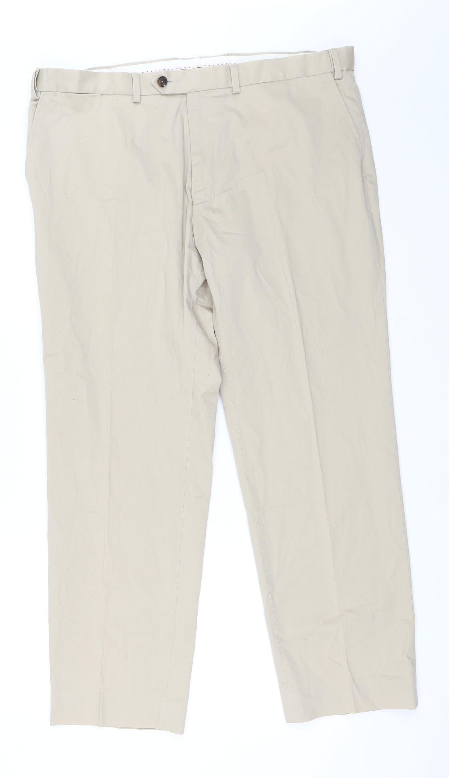 Womens UK Size 38 in Marks and Spencer Regular Fit  Beige Trousers