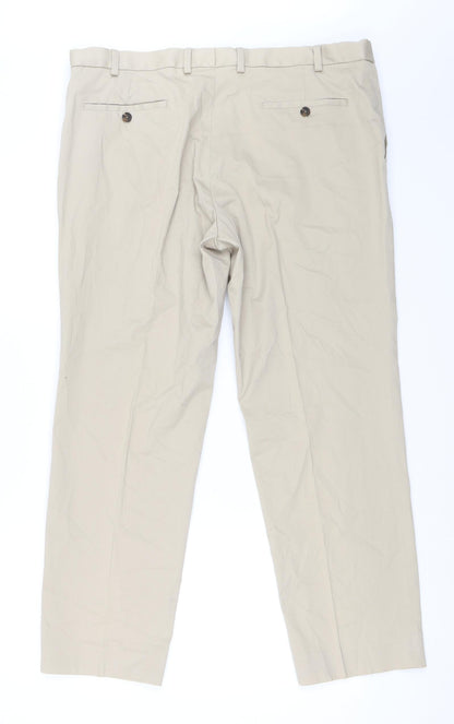 Womens UK Size 38 in Marks and Spencer Regular Fit  Beige Trousers