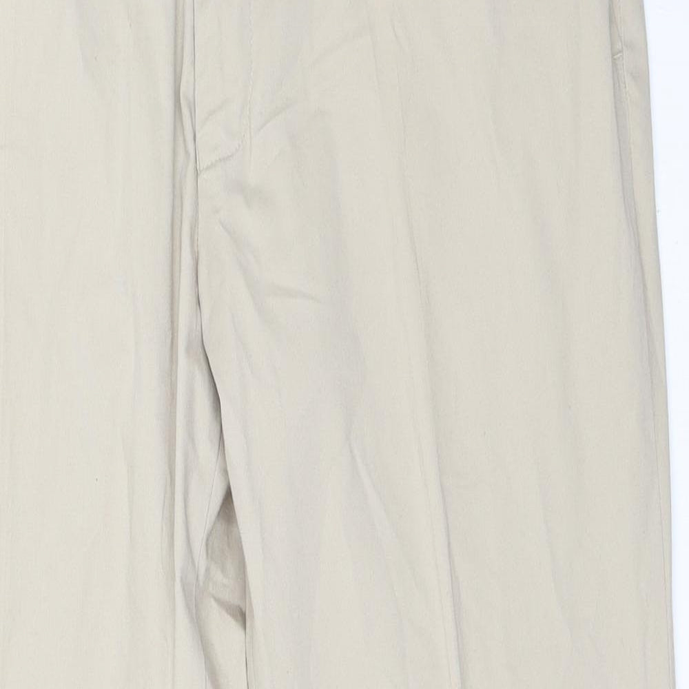Womens UK Size 38 in Marks and Spencer Regular Fit  Beige Trousers