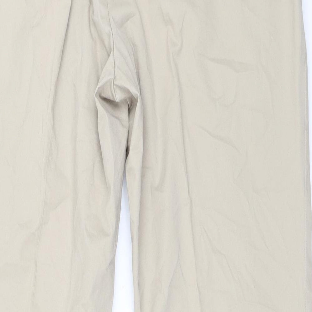 Womens UK Size 38 in Marks and Spencer Regular Fit  Beige Trousers