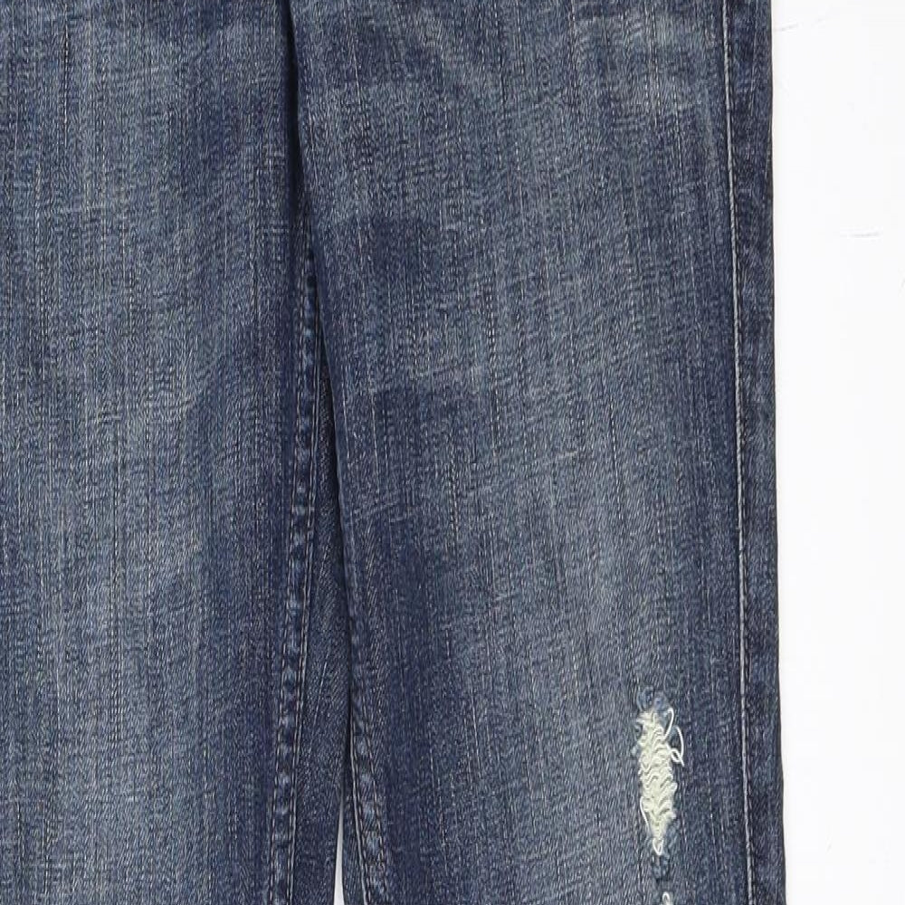Womens UK Size 6 Preworn Regular Fit Skinny Blue Jeans