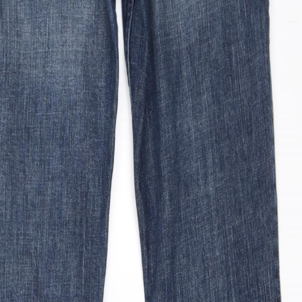 Womens UK Size 6 Preworn Regular Fit Skinny Blue Jeans