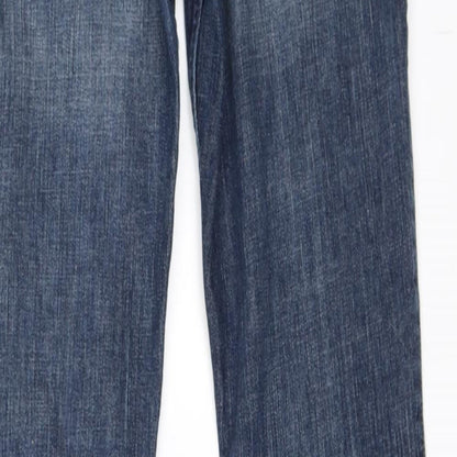 Womens UK Size 6 Preworn Regular Fit Skinny Blue Jeans