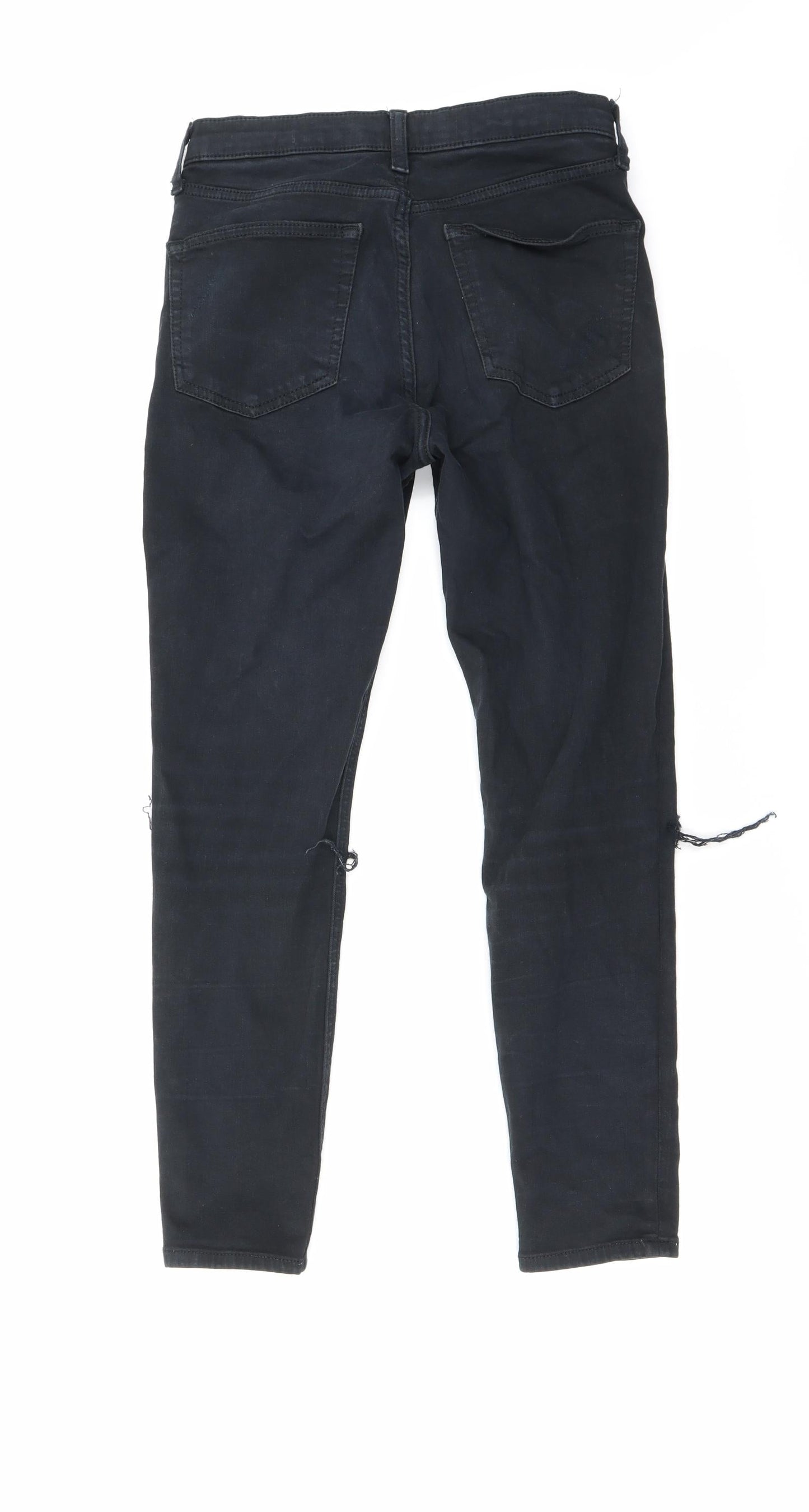Topshop Womens Black   Skinny Jeans Size 28 in L30 in