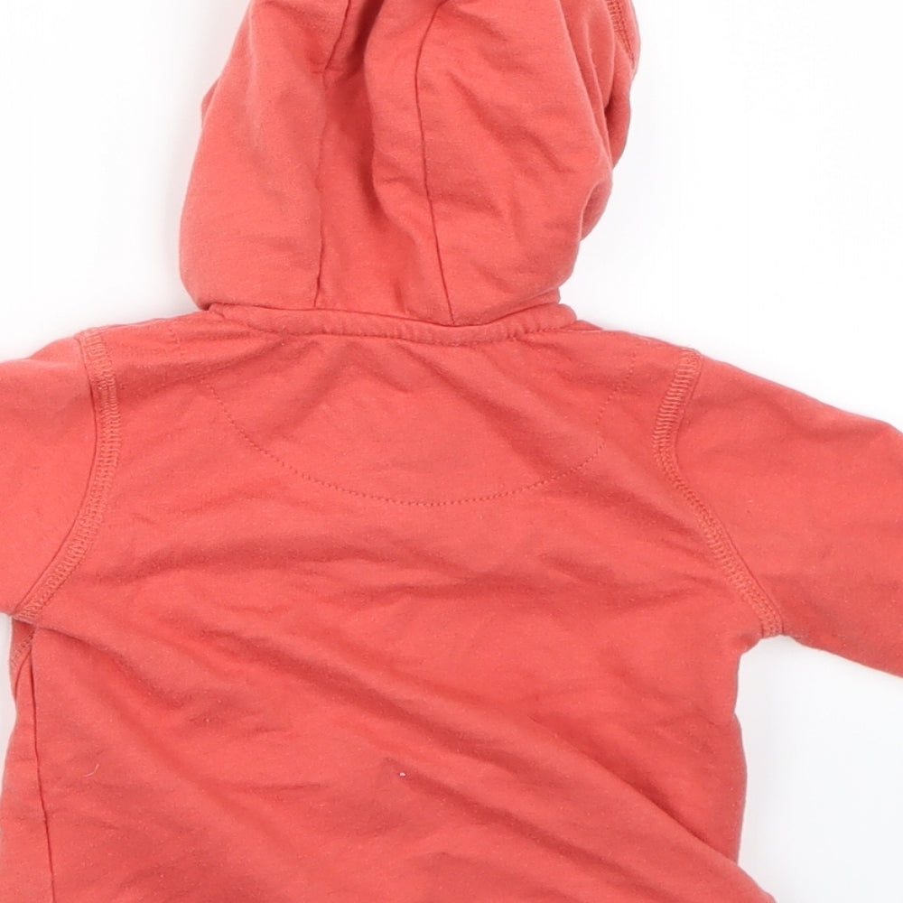 Preworn Boys Red   Full Zip Jumper Size 9-12 Months