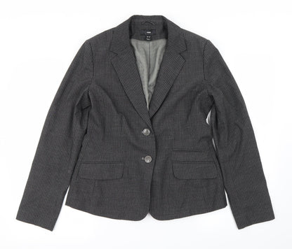 Womens UK Size 12 H&M Regular Grey Blazer