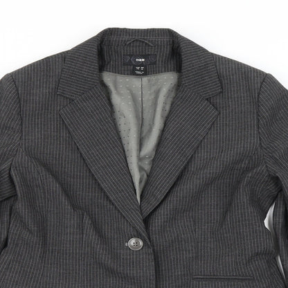Womens UK Size 12 H&M Regular Grey Blazer