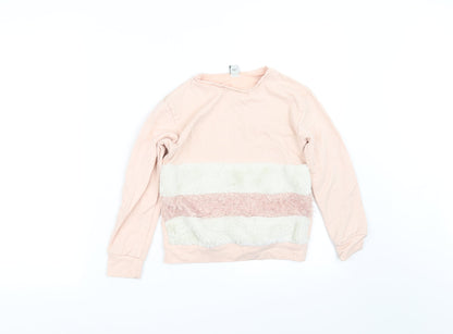 Tu  Girls Beige   Pullover Sweatshirt Size 8 Years