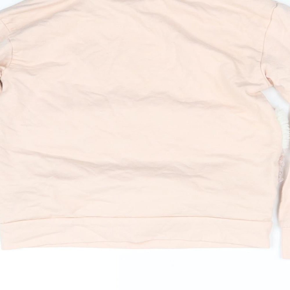 Tu  Girls Beige   Pullover Sweatshirt Size 8 Years
