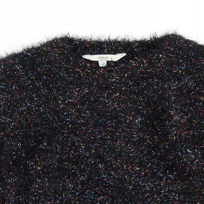 Miss E-vie Girls Black   Pullover Jumper Size 7-8 Years