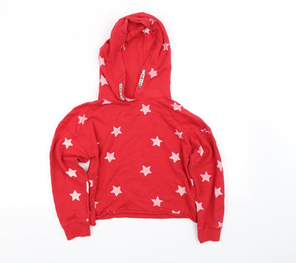 I Love Girlswear Girls Red   Pullover Hoodie Size 8 Years