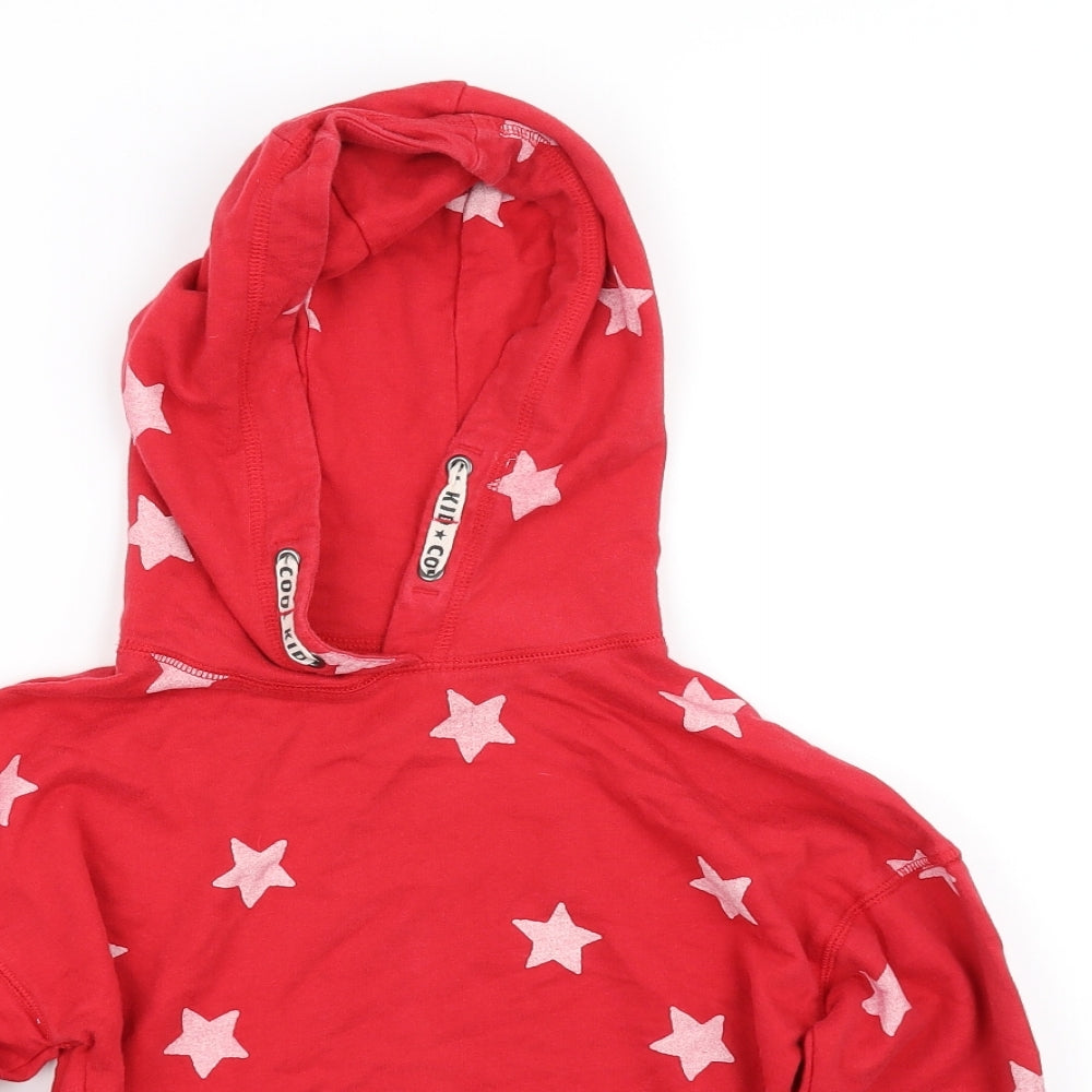 I Love Girlswear Girls Red   Pullover Hoodie Size 8 Years