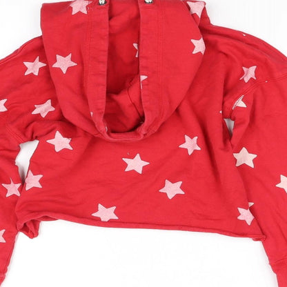 I Love Girlswear Girls Red   Pullover Hoodie Size 8 Years