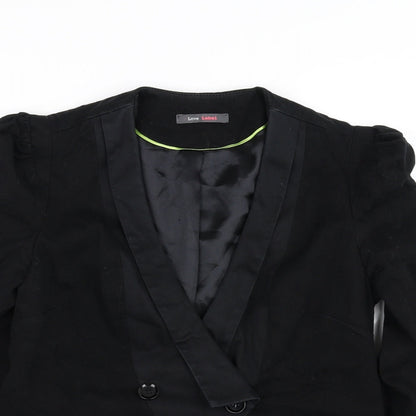 Womens UK Size 12 Love Label Black Jacket