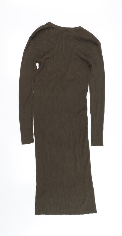 Twist Womens Green   Pencil Dress  Size 8