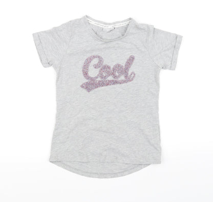 I Love Girlswear Girls Grey   Basic T-Shirt Size 8 Years