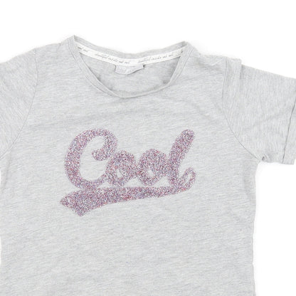 I Love Girlswear Girls Grey   Basic T-Shirt Size 8 Years