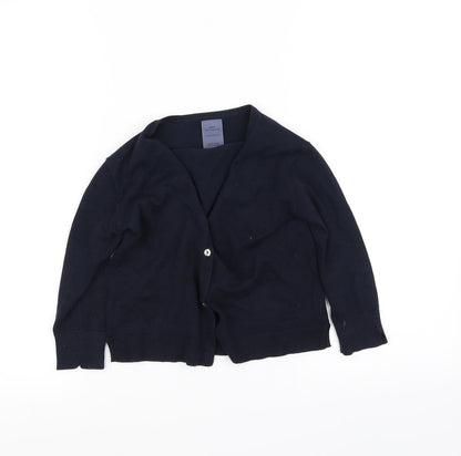 Zara Girls Blue   Cardigan Jumper Size 5 Years
