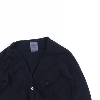 Zara Girls Blue   Cardigan Jumper Size 5 Years