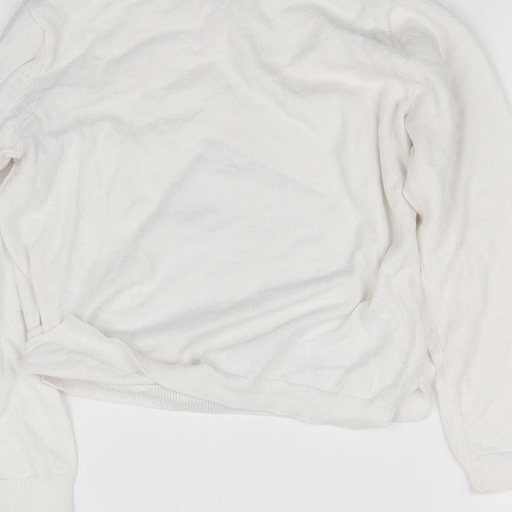 H&M Girls White   Basic T-Shirt
