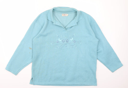 Bonmarché Womens Blue Pullover Jumper Size S